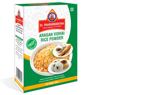 Arasan Vithai Rice Powder - Dr Paarambariyaa Herbal Products